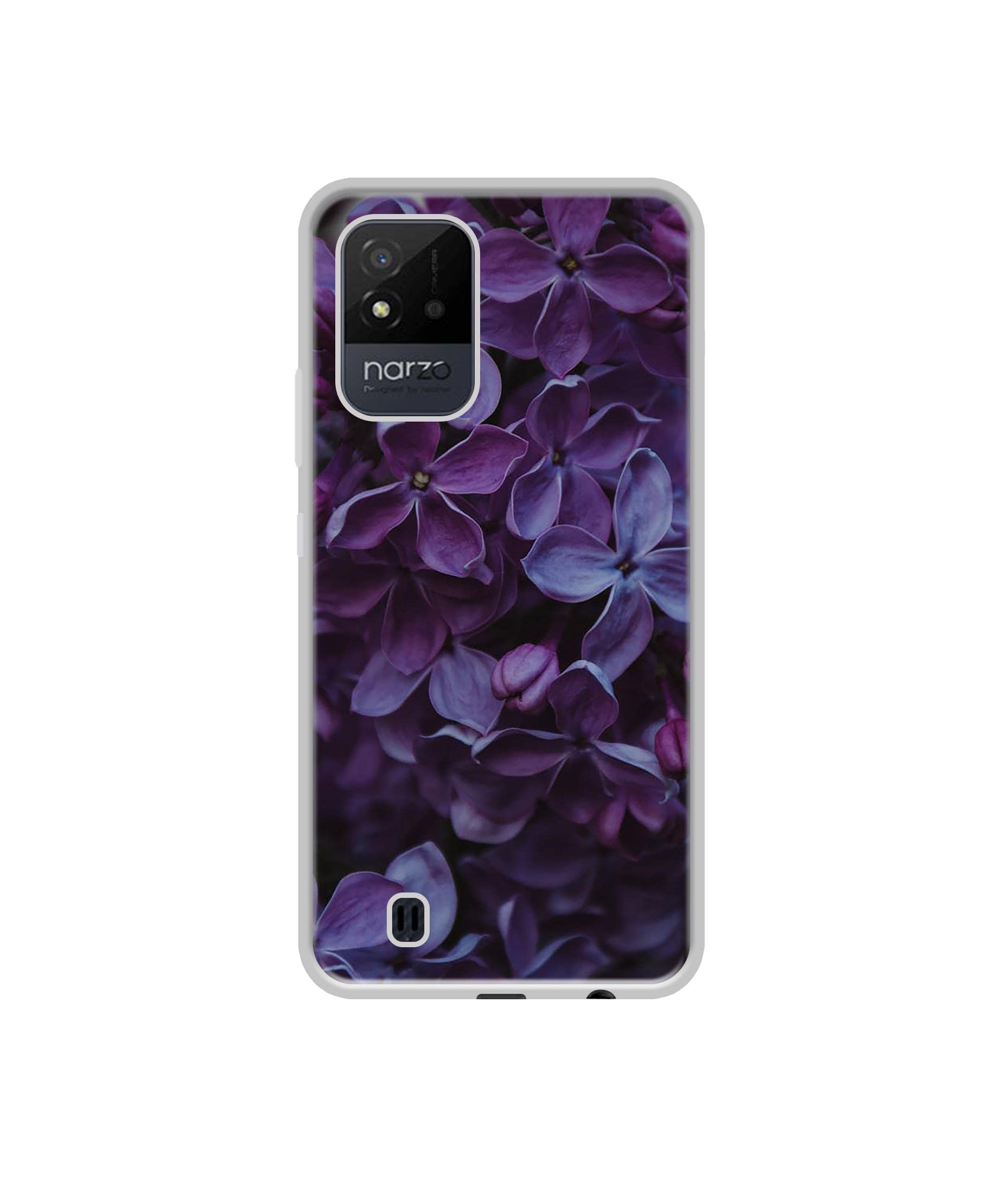 Amazon Brand - Solimo Designer Purple Flowers UV Printed Soft Back Case Mobile Cover for Realme Narzo 50i (B09H8QQ6RR) Amazon Price History, Amazon Price Tracker