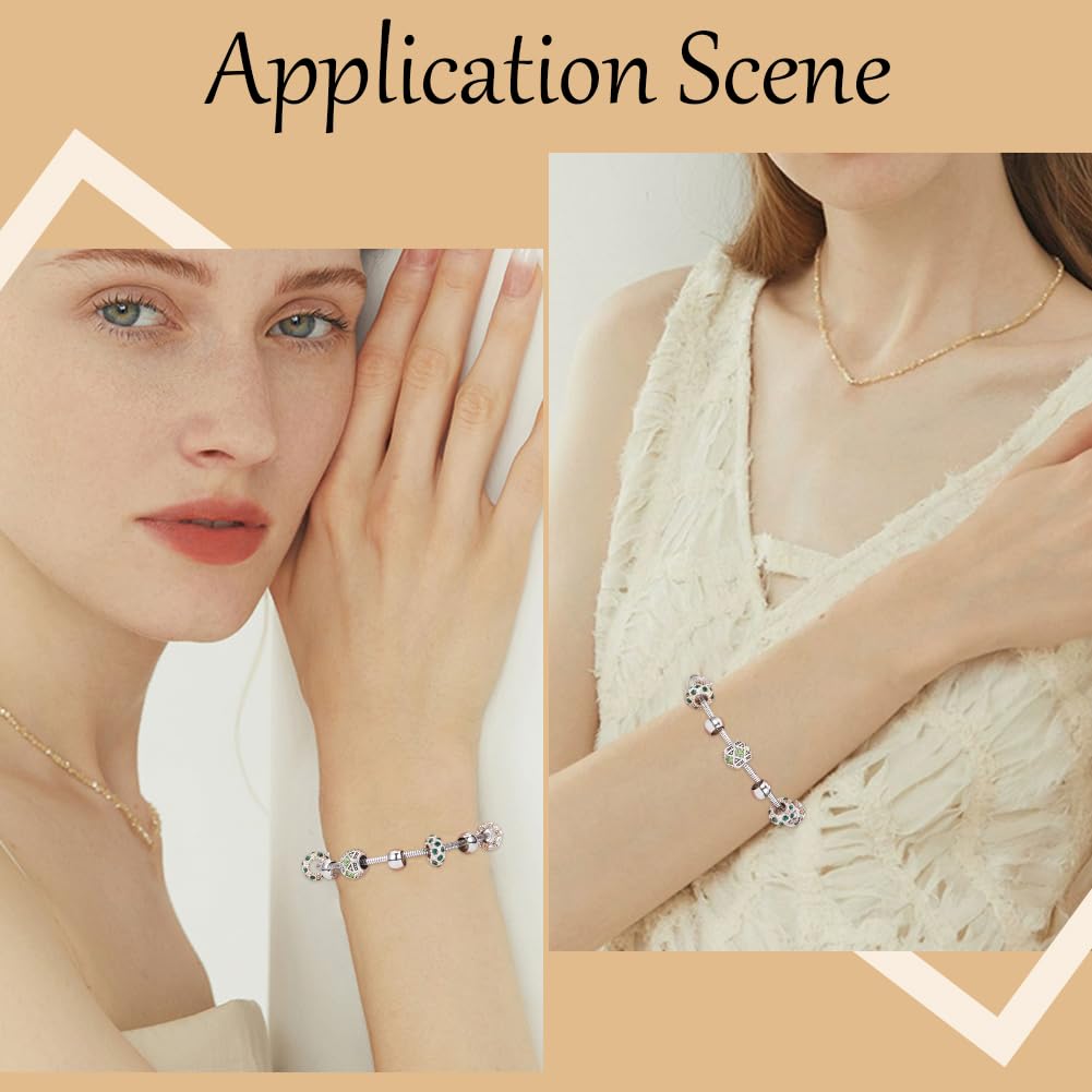 Bracciali Fai Da Te Con Ciondoli - Kit 14 Pezzi Catena Serpente In Ottone