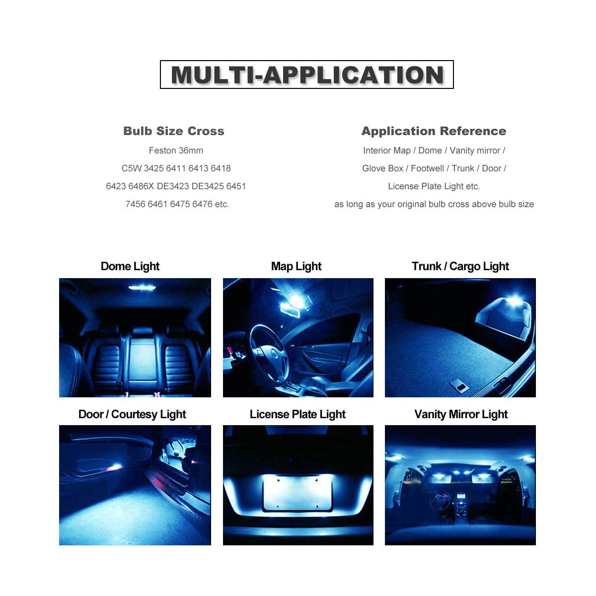 Led Car Lights Interior SYLVANIA - DE3425 36mm Festoon LED White Mini Bulb - Bright LED Bulb, Ideal For Interior Lighting - Dome, Trunk, Cargo And License Plate (Contains 1 Interior Car Lights