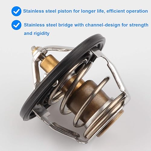 Miniatura 3 de Termostato de motor con junta de repuesto 21200AA072 compatible con Subaru - Forester 1998-2013, Impreza WRX STI 1993-2014, Legacy 1990-2019,