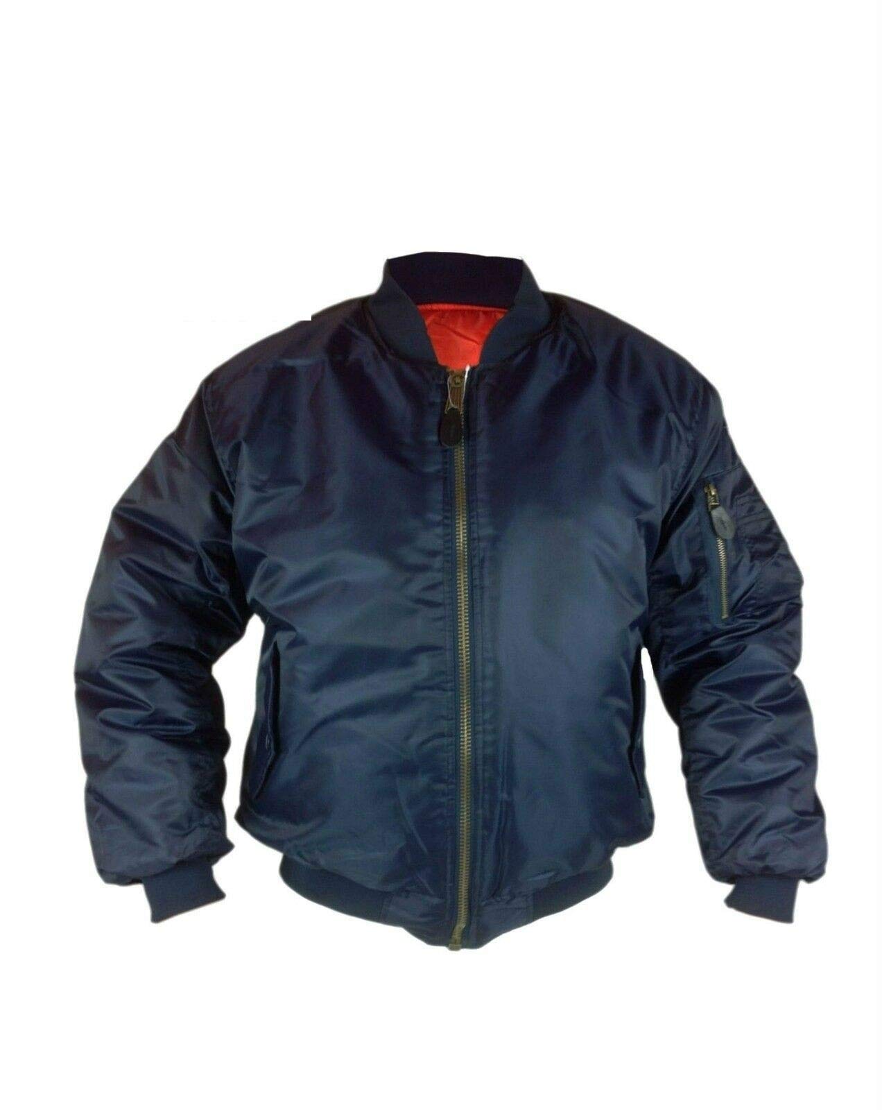 GillicciMens Heavy Padded MA1 Type Army Biker Doorman Bomber Jacket Coat S-5XL