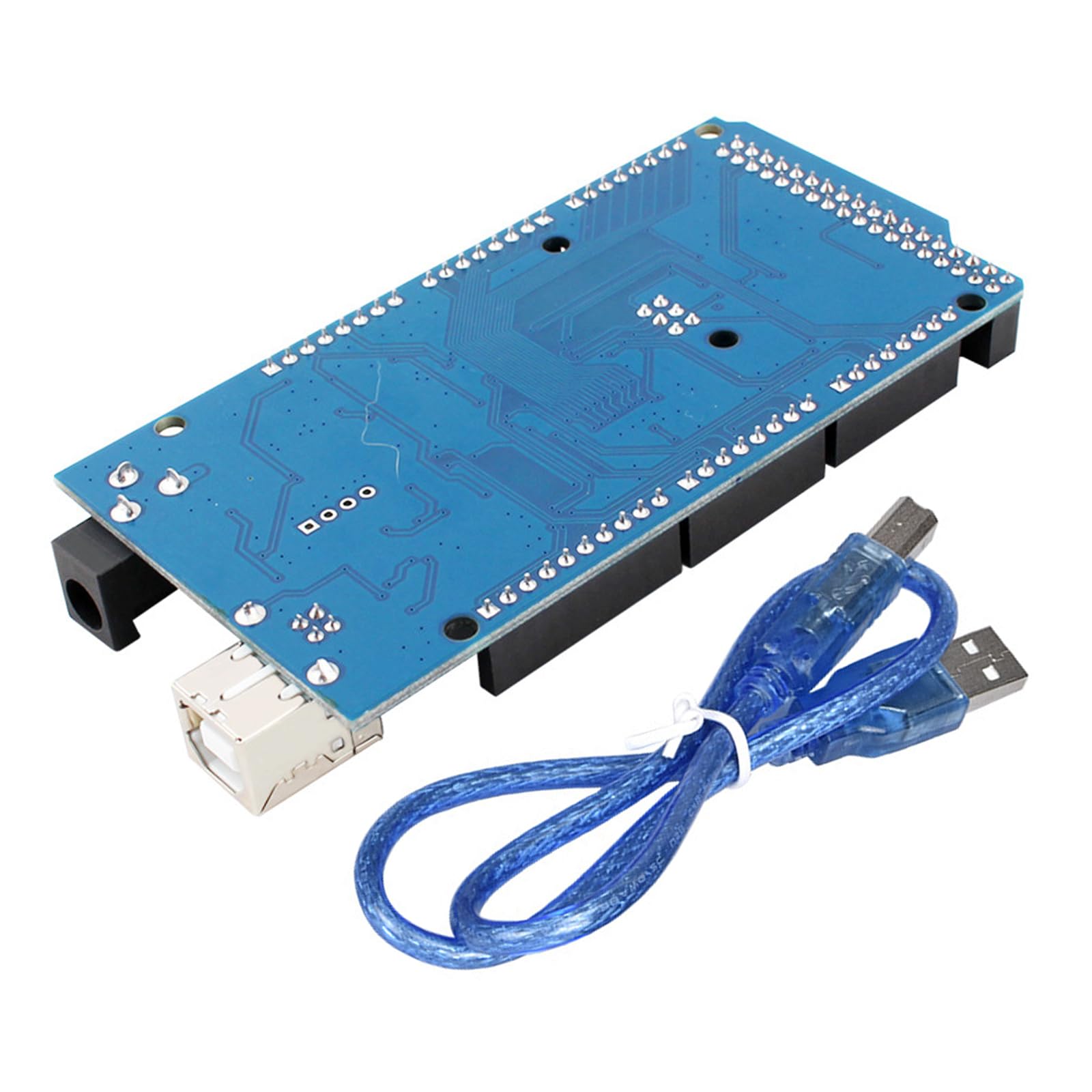 GERUI Scheda Mega-2560-R3, Scheda di Sviluppo Mega-2560 con Cavo USB Compatibile con modulo 2560 R3 Migliorato con Cavo Dati Alimentazione 6,5~12V Compatibile con Arduino IDE