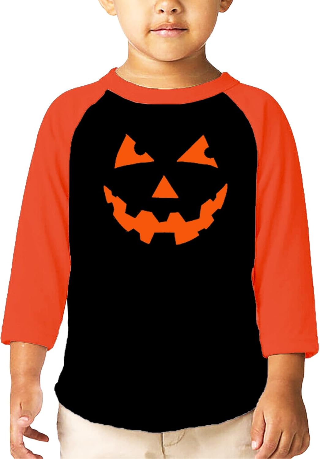 Remimi Unisex Kids Halloween Shirts 3/4 Sleeve Holiday Cute Graphic Tops 3-12 Years