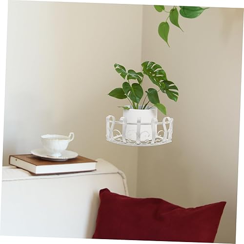 Miniatura 7 de Cabilock 1 estante montado en la pared, soportes para plantas de esquina, macetas para exteriores, macetas colgantes de metal, macetas colgantes de