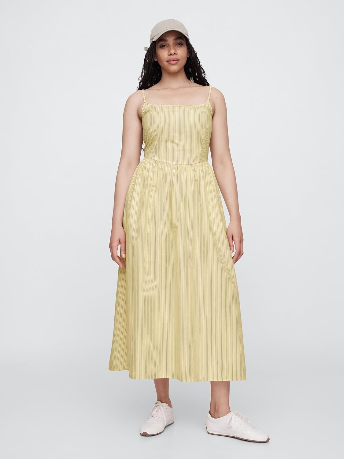 Gap Womens Dipped Waist Midi Dress - Image 4