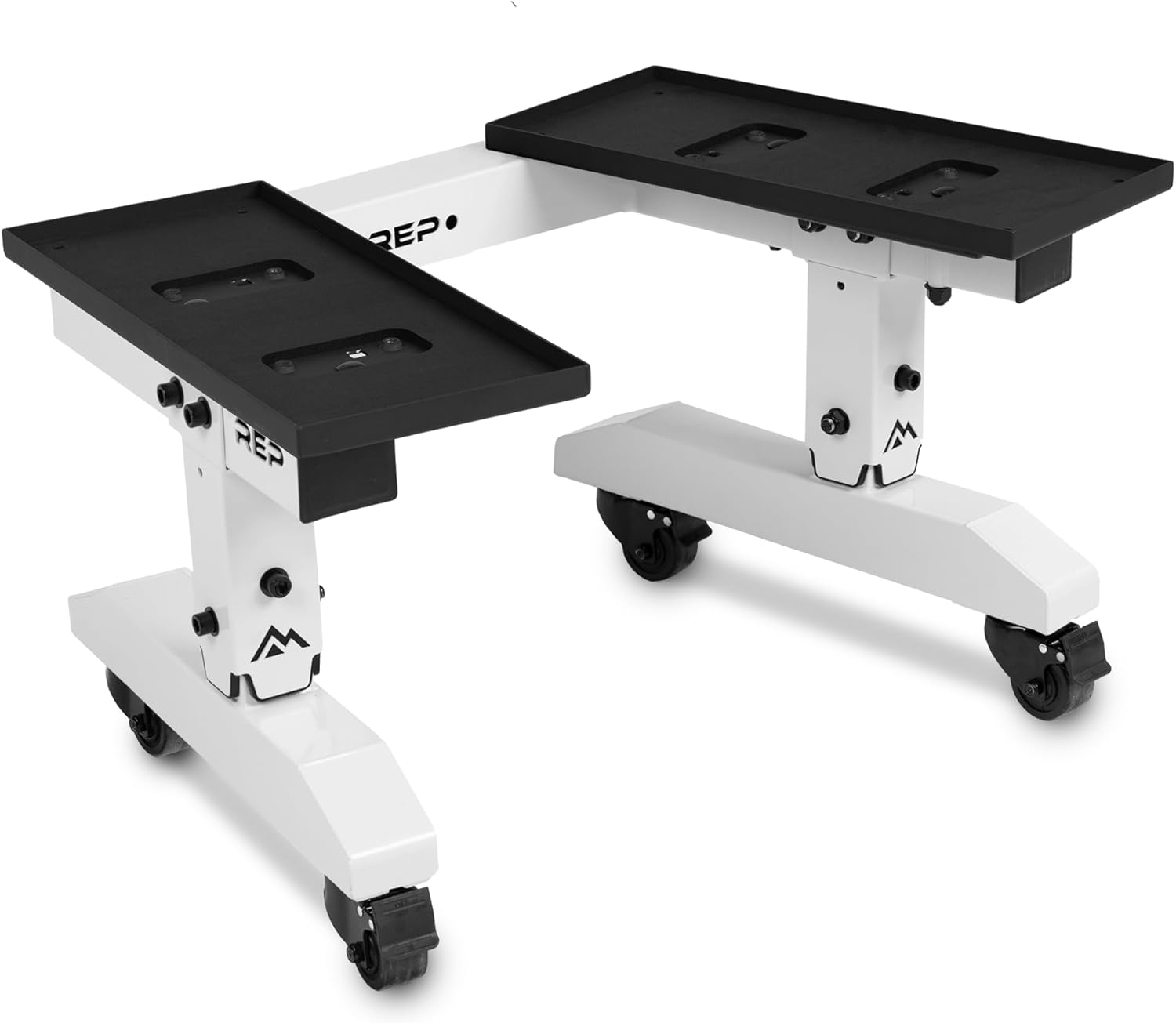 REP Fitness Dumbbell Storage Rack, Compatible with Quickdraw, Adjustable Weight Stand for Dumbbells, Plates, and Barbells, Compact Home Gym Organizer Racking