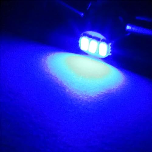 Miniatura 6 de cciyu Paquete de 20 bombillas azules T4/T4.2 Neo Wedge 3LED de repuesto para Dodge Caravan 1998-2001 para Acura Integra 2004-2011 para Chevrolet