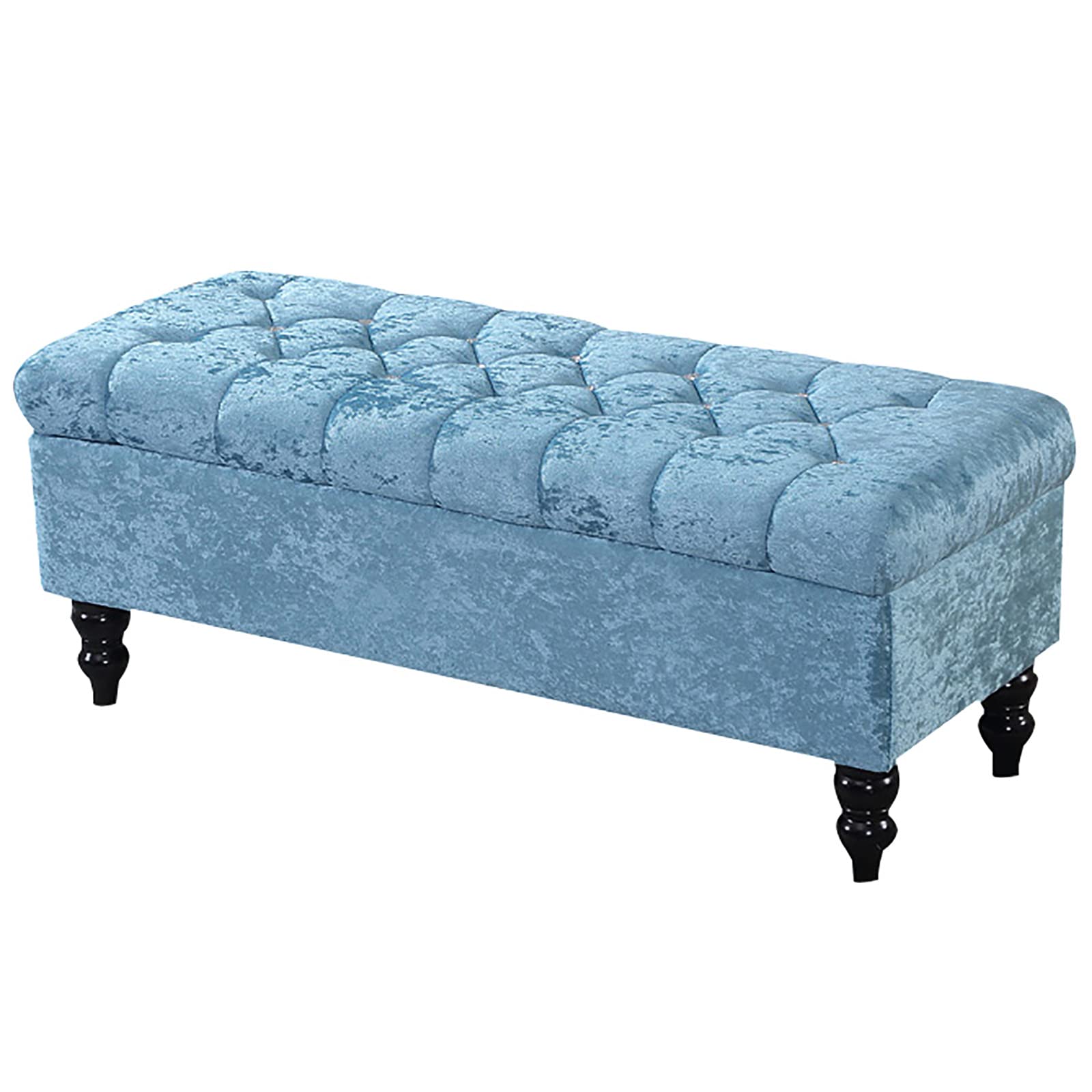 Banco de Almacenamiento tapizado en Terciopelo, otomana Rectangular de Felpa con Patas de Madera, baúl Acolchado con Tapa, Banco de Zapatos, Taburete para pies con Tapa elevable pa