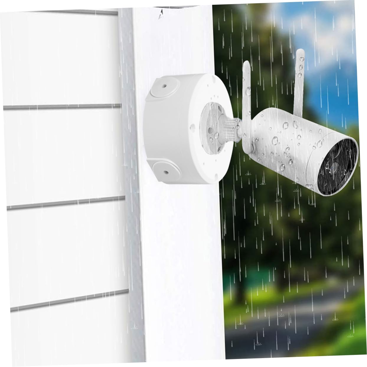 VILLCASE 5 Ensembles Boîte De Jonction Extérieure Pour Caméra De Boîte De Connexion Pour Dissimuler Les Câbles Pour Installation Extérieure Intérieure 2 Pièces * 5
