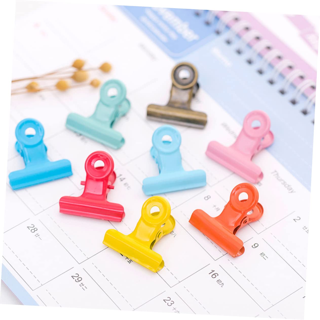 Operitacx 120pezzi Clip Metalliche Rotonde Per Documenti Fermagli Per Ufficio e Scuola Clip Resistenti Metallo Per Organizzazione e Fissaggio Misti