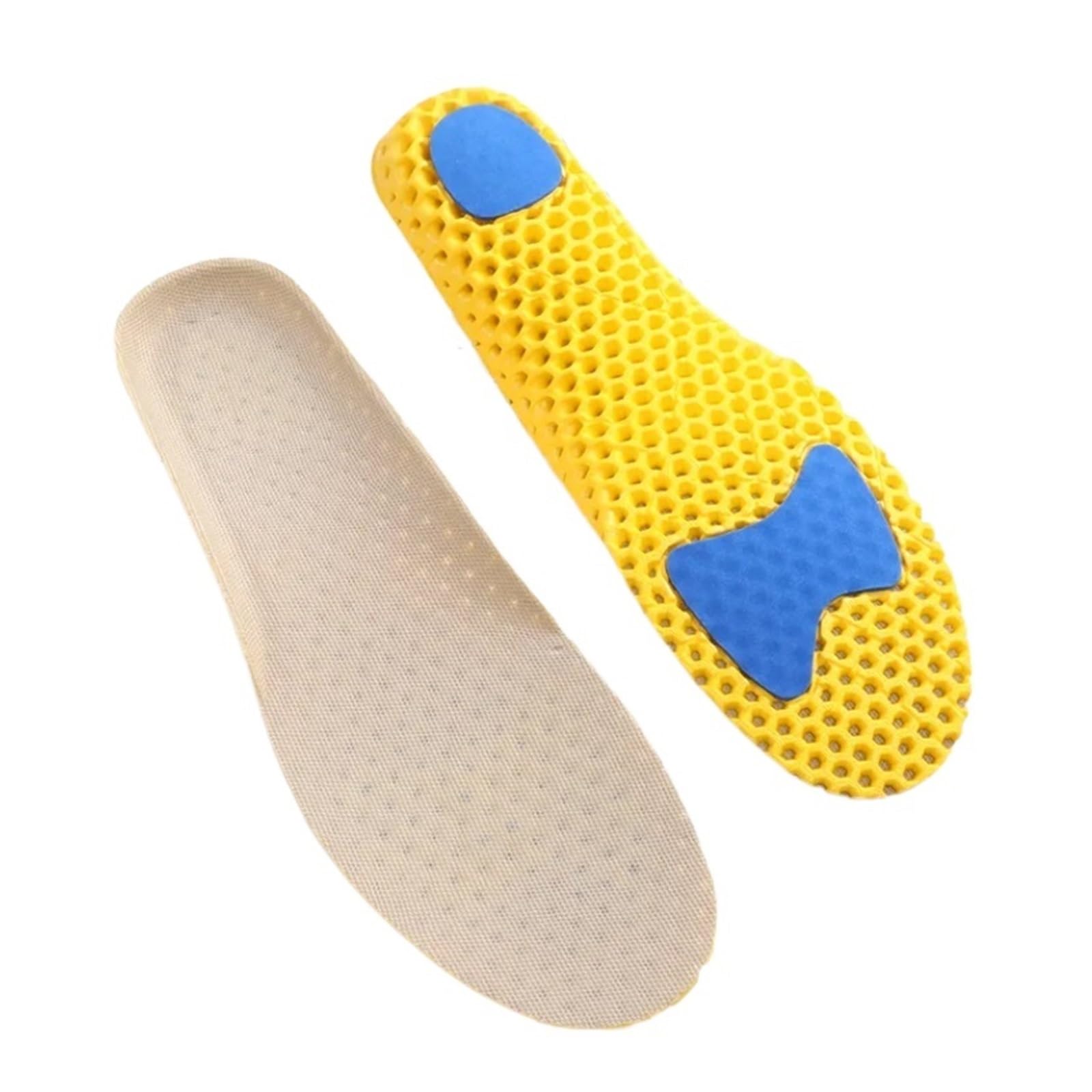 AFPSDLFJDLS Memory Foam Insoles for Shoes Sole Mesh Breathable Cushion Running Insoles for Feet Man Women Orthopedic Insoles
