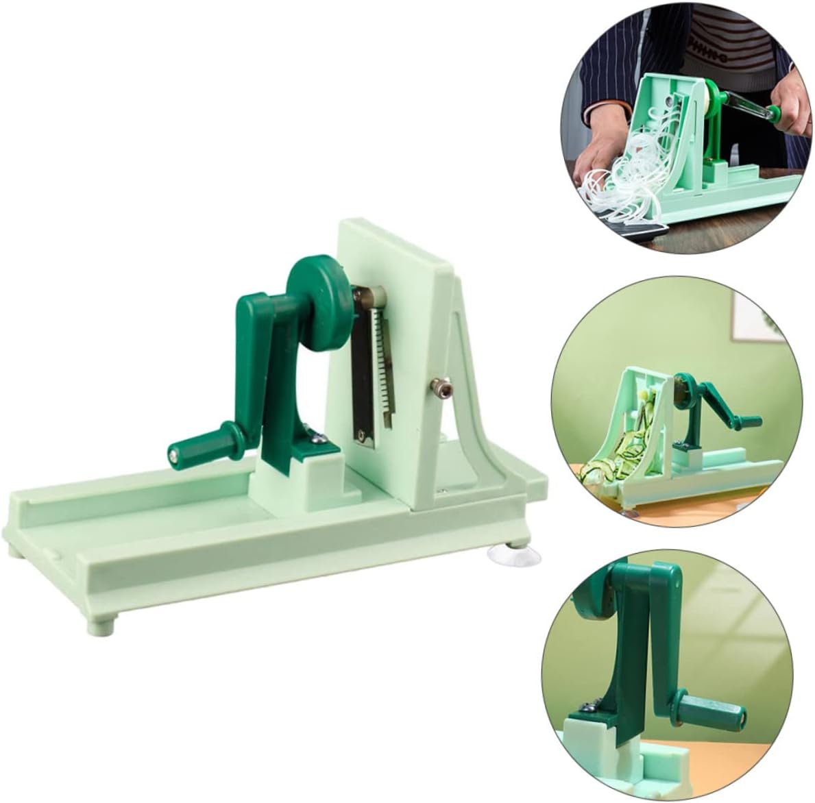 1pc Multifunctional Manual Vegetable Grater Plastic Rotary Grater for Easy Shredding Slicing Strong Feet for Home Cooking Meal Prep