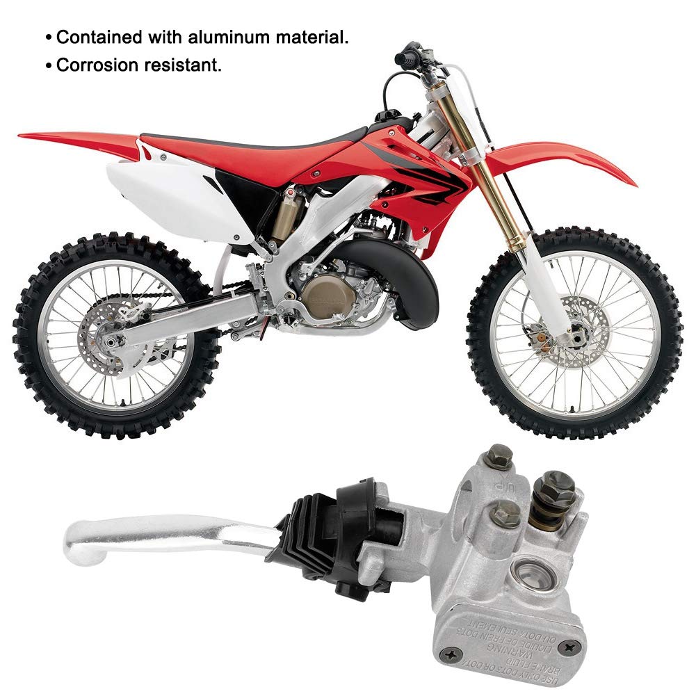 Terisass Pompa Freno Anteriore, Moto Frizione Leva Freno Pompa Freno Cilindro Maestro Leva Anteriore Destro per CR125R CR250R CR500R CRF250R CRF450R CRF250X CRF450X 1996-2013