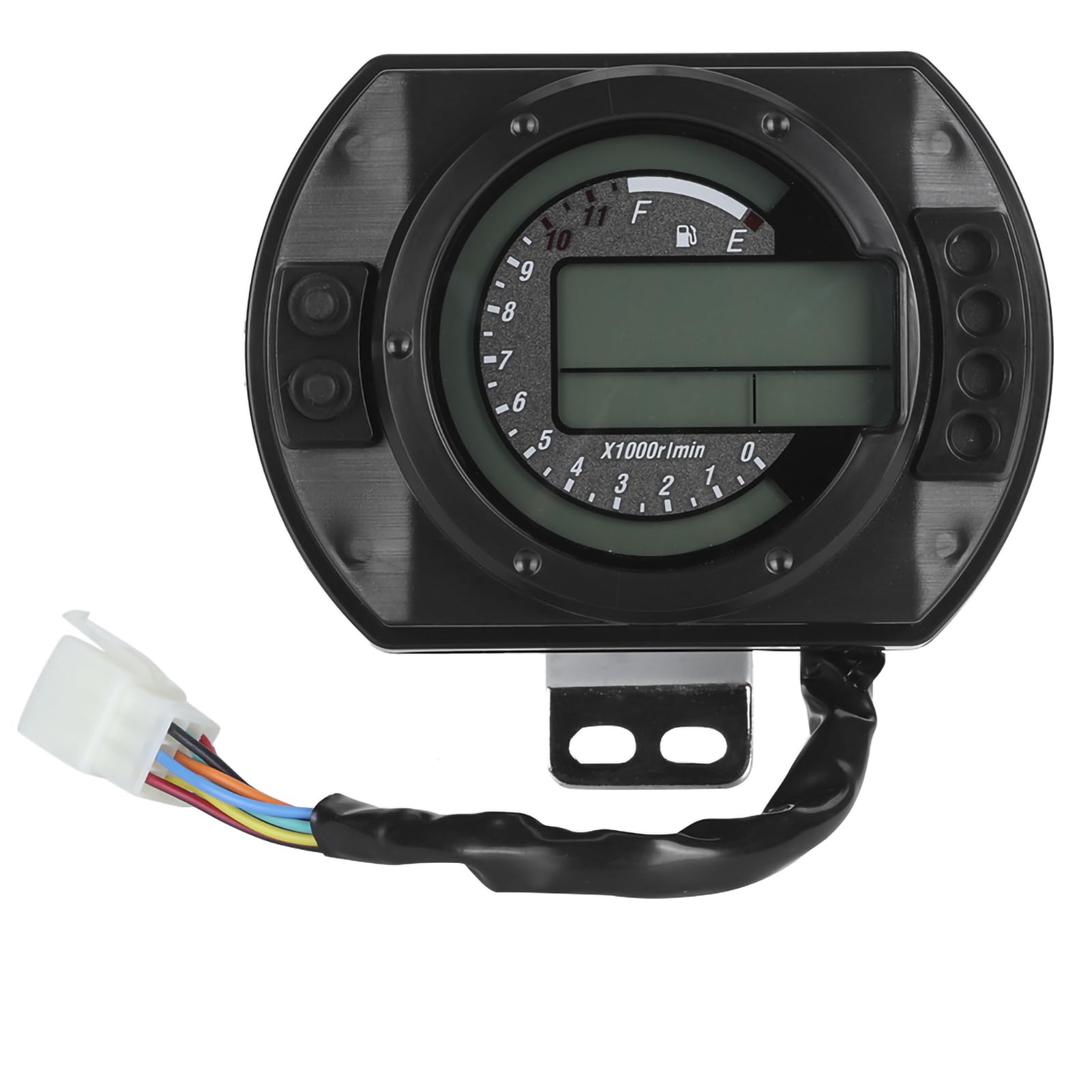 Tbest Odómetro LCD para Motocicleta con Visualización de Velocidad