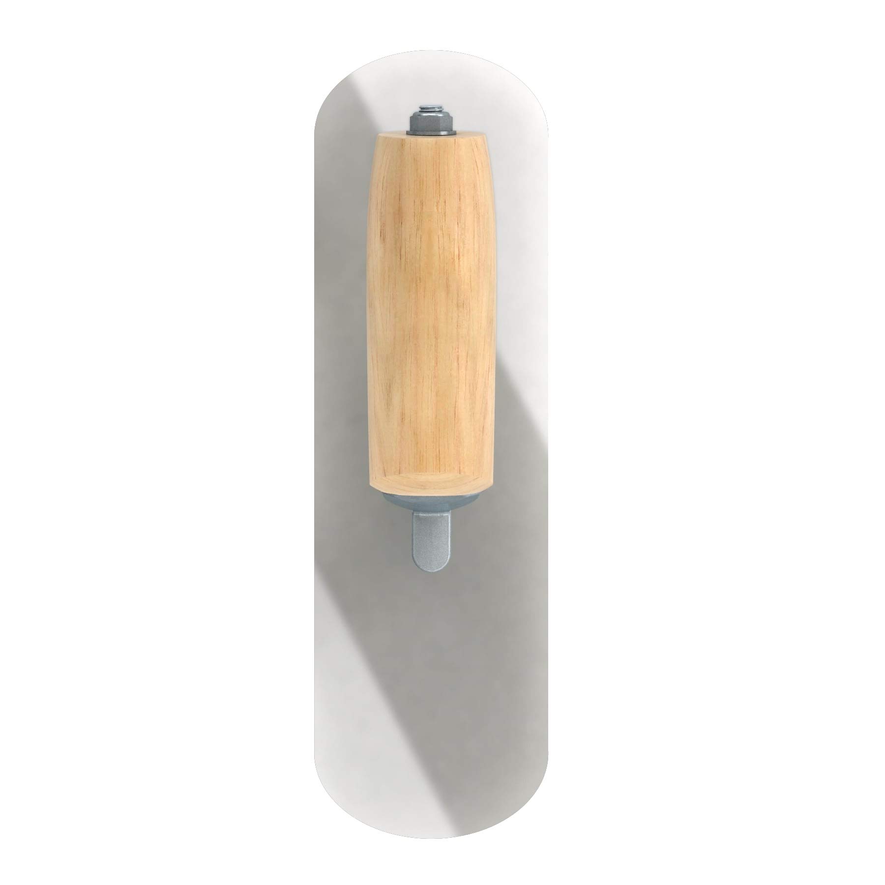 Bon 12-905 - Frattone per piscine in plexiglas con impugnatura in legno, 25 x 7,6 cm