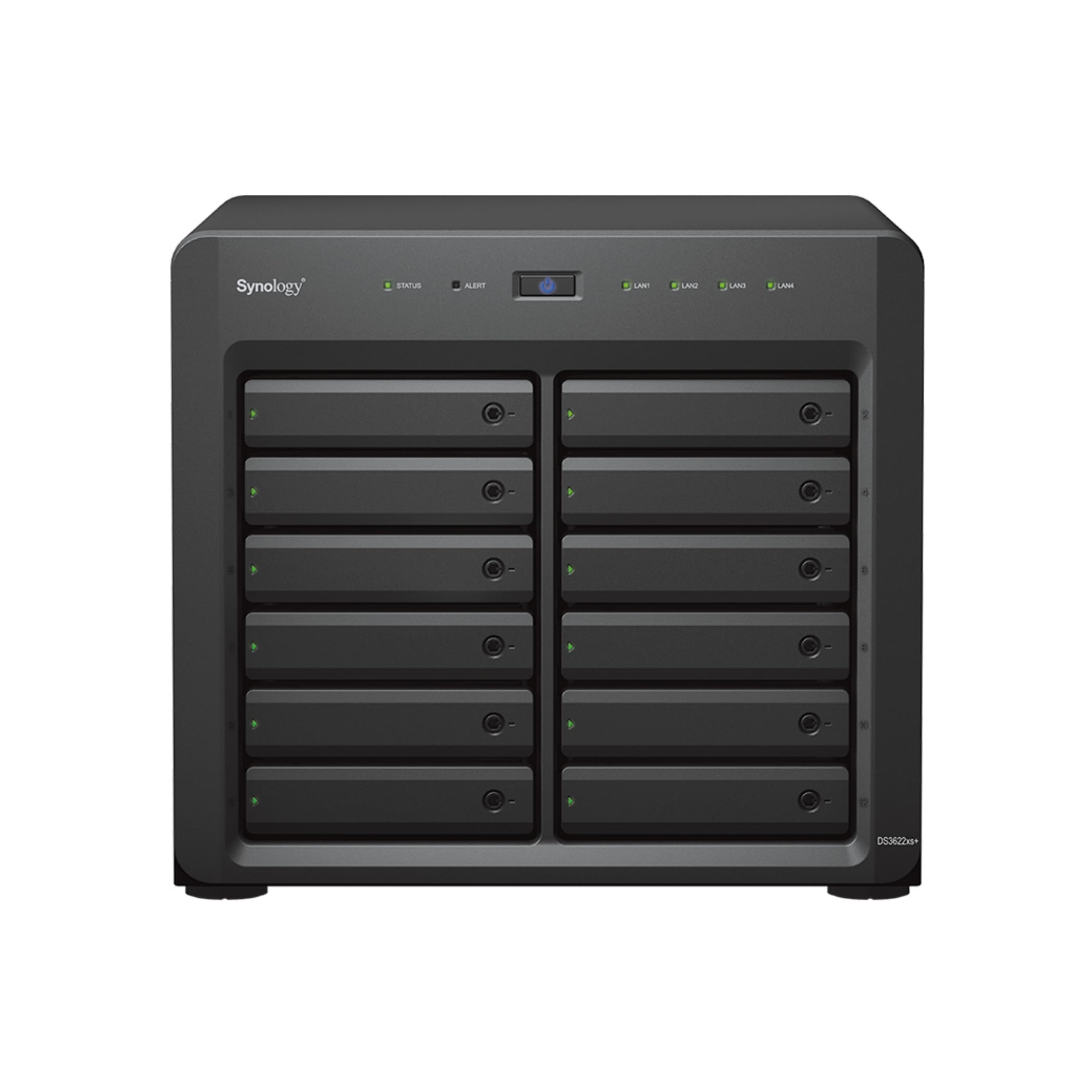 Synology DS3622XS+ NAS 12emp. 2.2/2.7GHz 6Core 16Go 2 LAN GbE + 2 10GbE USB3, Fermeture