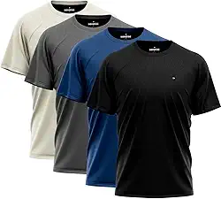 Kit 4 Camisas Dry-fit Sandrini Masculina Academia Treino Uv