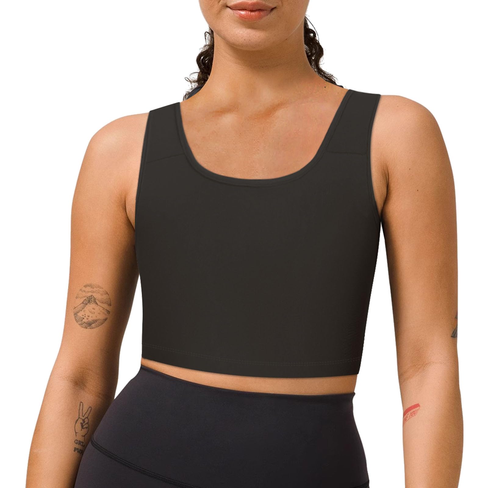 GCTBLChest Binder For Transgender FTM Cosplay Breathable Half Breast Binder Bra