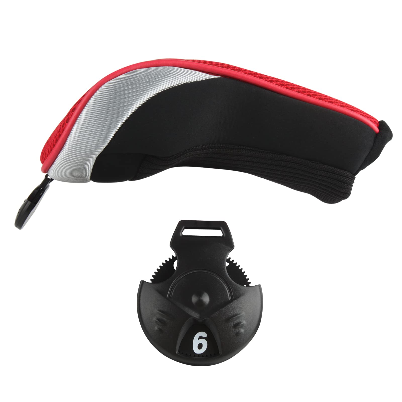 Andux Set di 3 custodie ibride per testa di mazza da golf con quadrante numero etichetta
