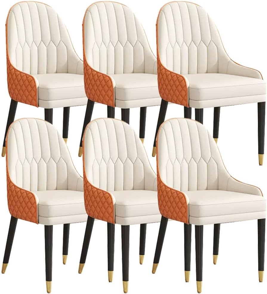 キッチンダイニングチェア6点セットマイクロファイバーレザー木製