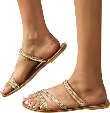 Amazon.com: Masbird Sandalias de verano para mujer, con cuña baja, cómodas,  planas, con hebilla, correa y puntera abierta, zapatos de playa : Ropa,  Zapatos y Joyería