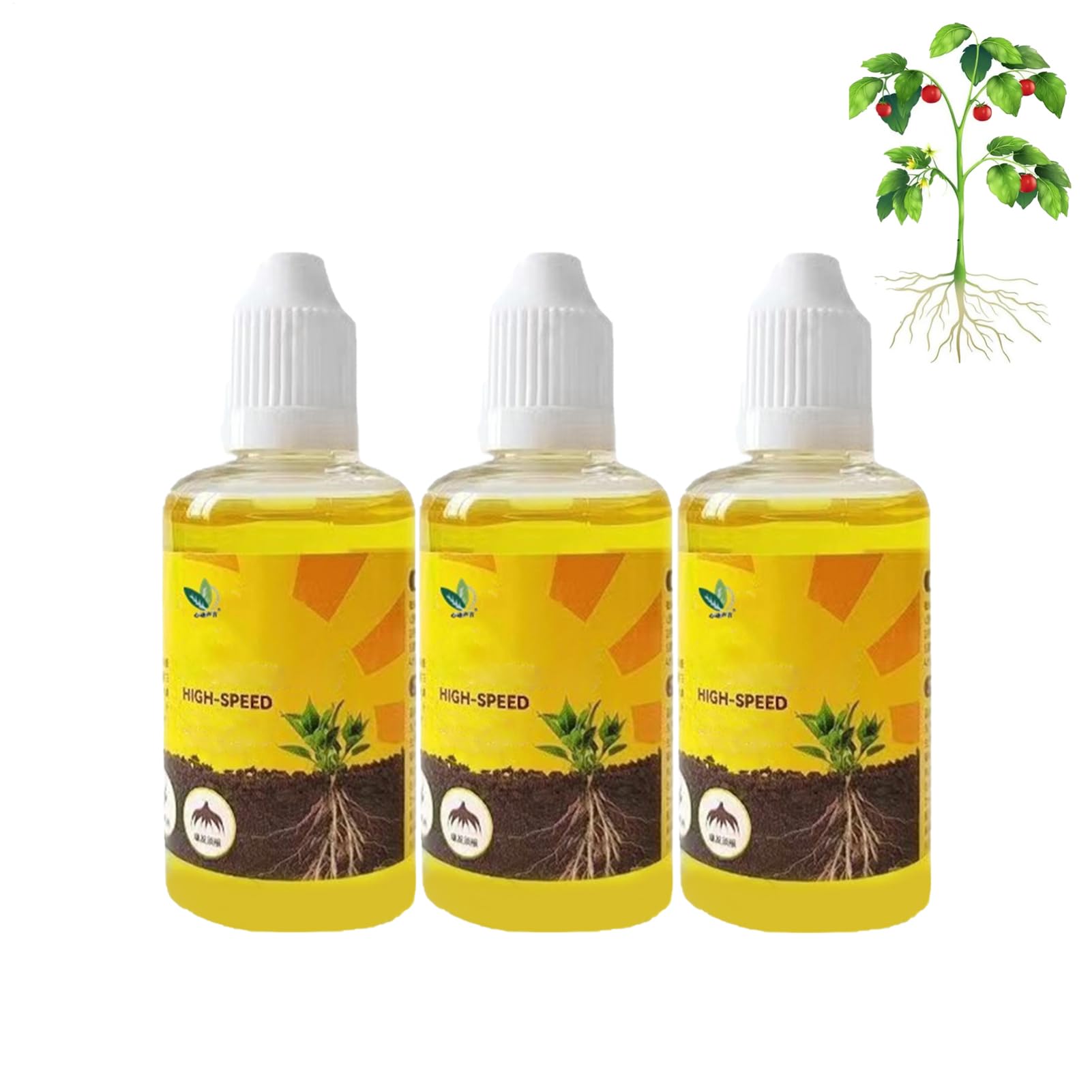 3PCS Plant Rooting Stimulator Liquid, Plant Growth Enhancer Supplement, Cutting Rooting Stimulator Rapid RootingAgent Root Enhancer, for Flower PlantVegeta