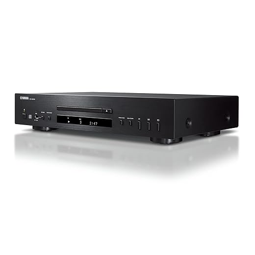 Yamaha CD-S303 lecteur CD avec Convertisseur Numérique-Analogique haute performance 24 bits/192 kHz, mode Pure Direct, Port USB, compatible Hi-Res Audio, Noir