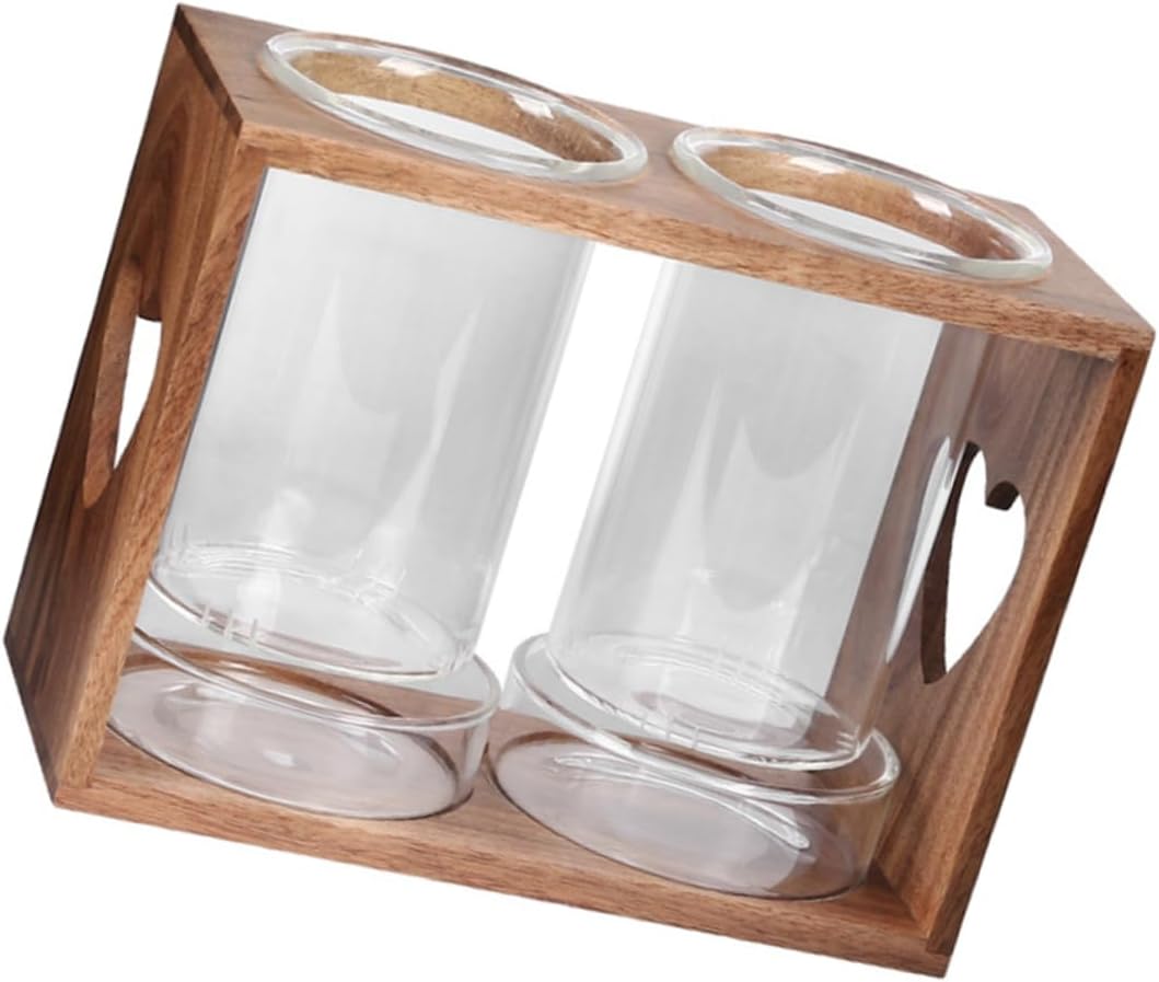 Chopstick Holder and Cutlery Storage Rack Bamboo Cutlery Organizer for Kitchen Glass Drain Holder for Household Use Suitable for Restaurants and Home Cooking