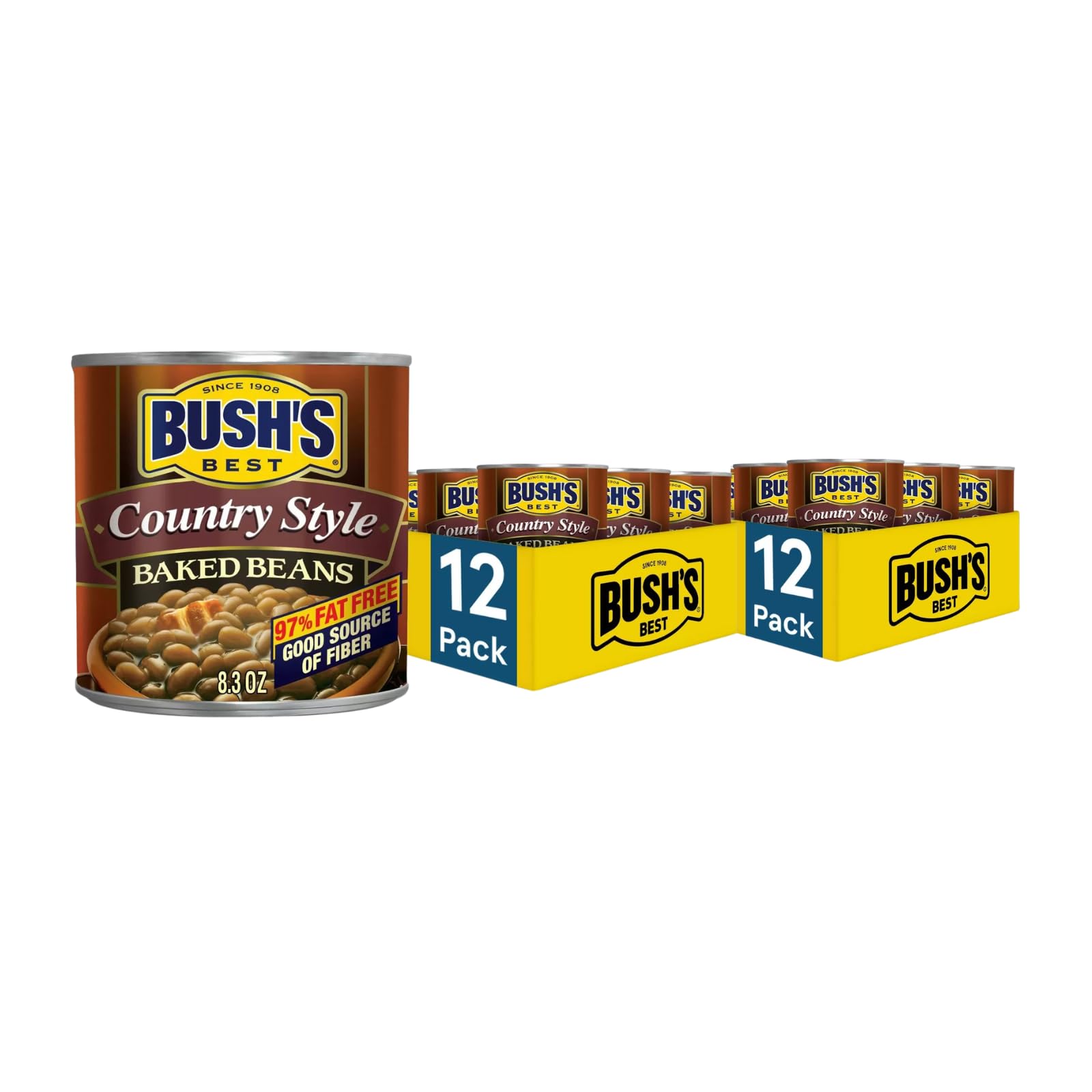 Bush’s Best Baked Beans by Bush's Best – 8.3 Ounce (Pack of 24), Pack of 24