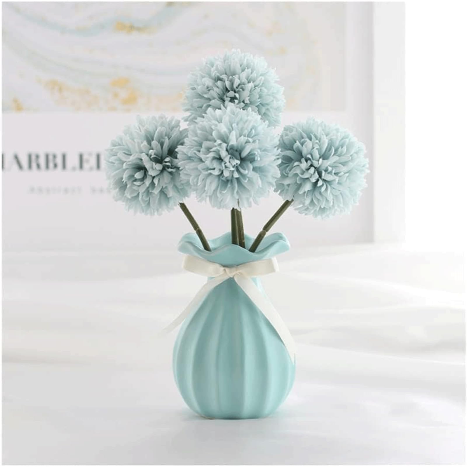 XDLEDMKIZ Bouquets Hydrangea Flowers Fake Flowers Artificial Flowers Floral Arrangement for Wedding Centerpieces Table Decorations