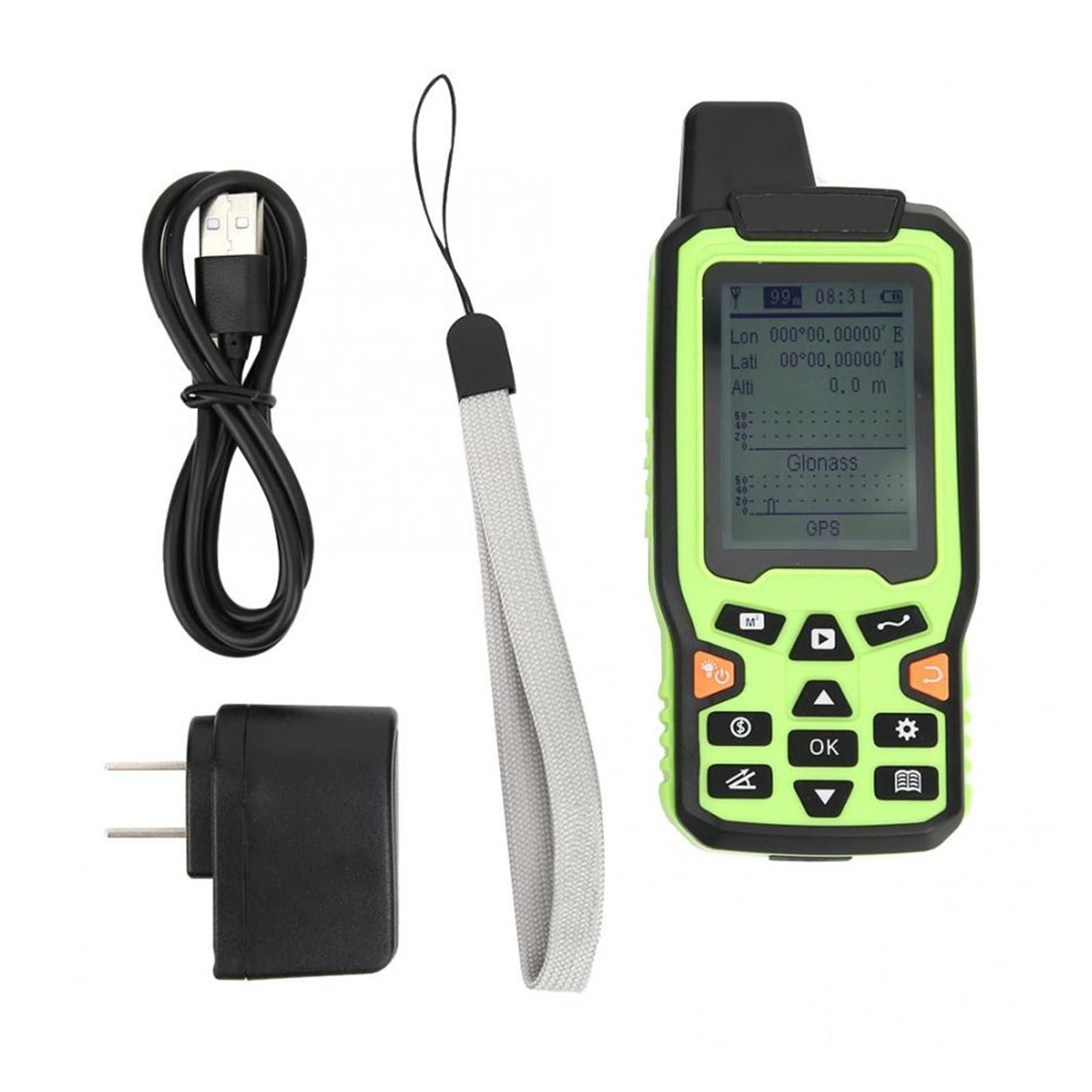 medidor de distancia láser, Medidor de área terrestre EM90 Mini portátil de alta mano GPS Medidor de área terrestre Instrumento de medición de encuesta terrestre Medir distancia, área y volumen