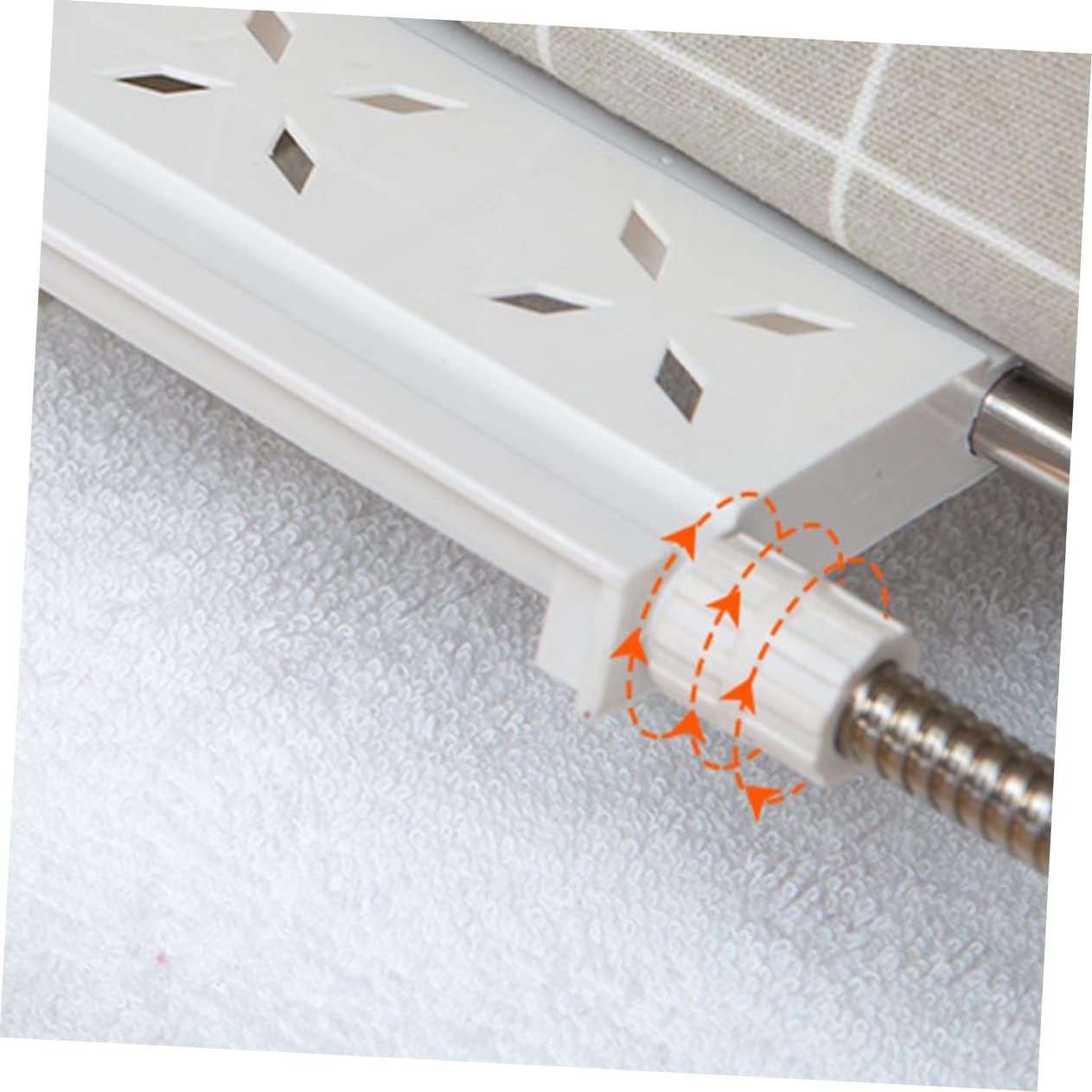 Cabilock Adjustable Shelf Dividers for Closets Expandable Storage Rack Organizer for Wardrobe Cabinet and Bathroom White Range Plastic Steel Tube Design Easy No Drill Installation