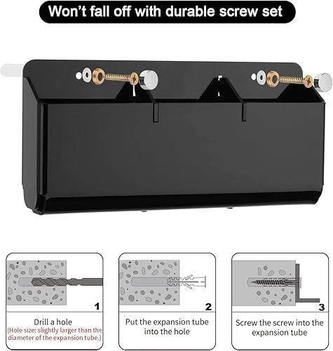 Miniatura 2 de Cosmos Soporte de control remoto de montaje en pared con bloque extraíble, estante de pared, soportes de carga para teléfono celular, organizador de