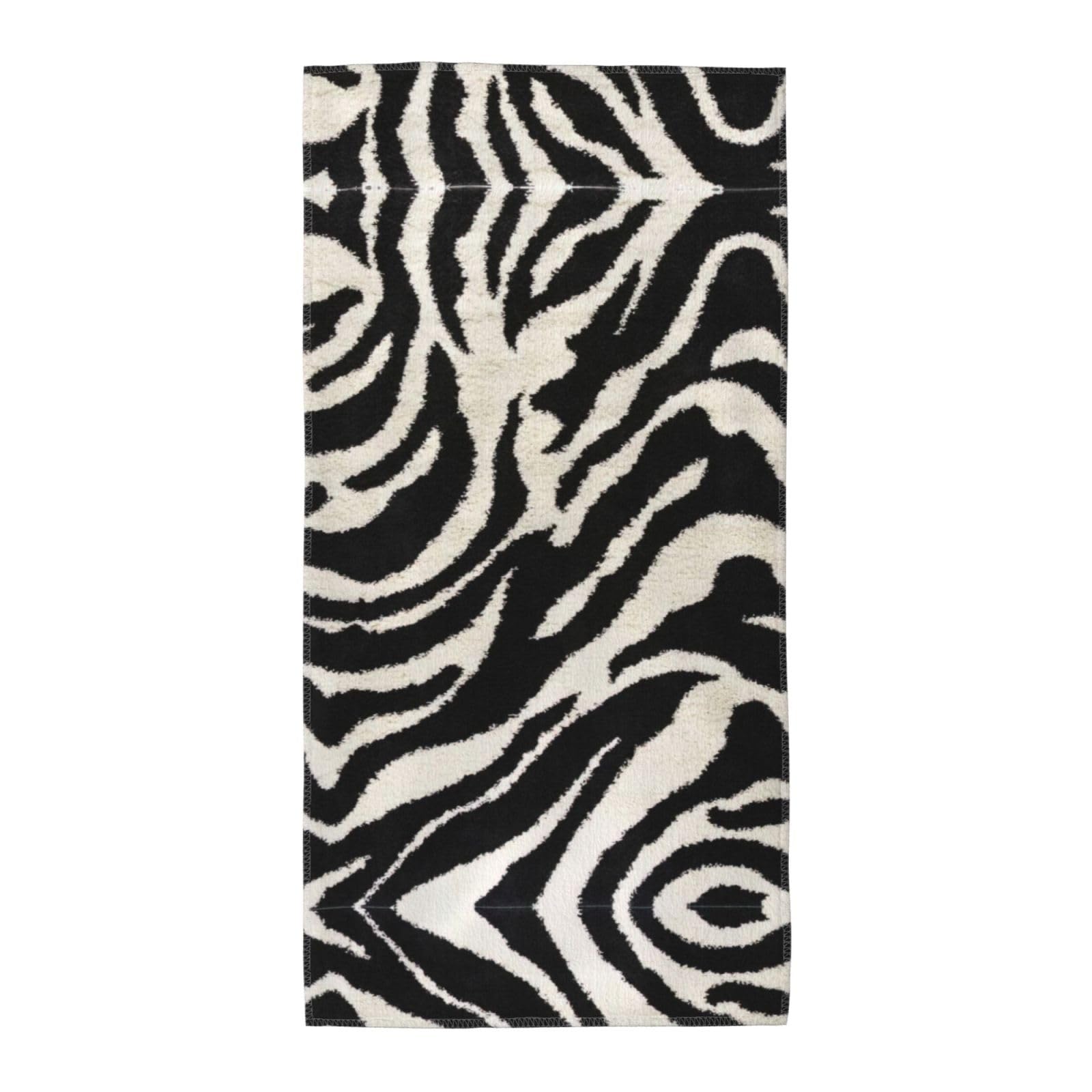 WYCZHY Zebra Animal Printed Quick Dry Beach Towel For Camping Travel Vacation