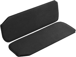 Vroelos SV201-1559 Left & Right Black Sun Visor Fit for 1988-1998 Chevy Suburban Silverado/GMC Sierra C/K Truck - Black Sun Visor - OE# SV201-1559 (No Corner Bracket)
