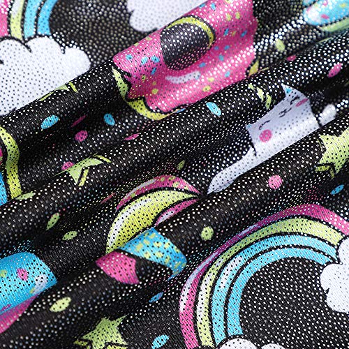 HOZIY Gymnastics Leotards for Girls Toddlers Kids Sleeveless Tumbling Outfits for Dance Print