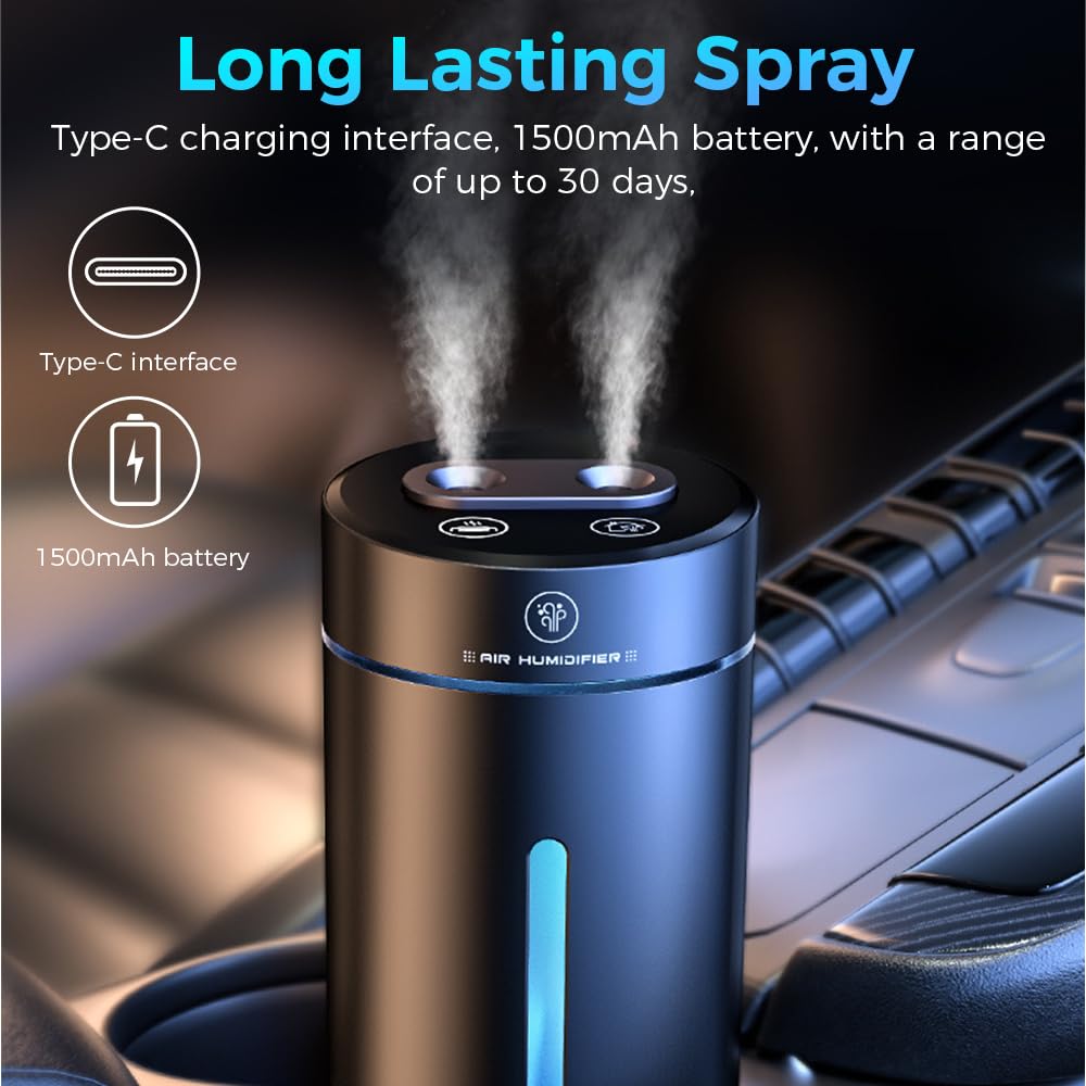 Diffusore deodorante per ambienti 380 ml umidificatore automatico portatile aromaterapia auto ufficio casa