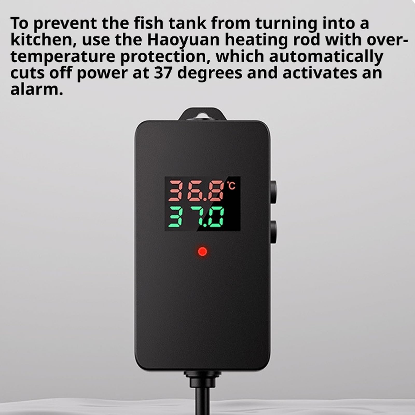Riscaldatore per acquario in vetro quarzo con controller esterno, riscaldamento digitale per acquari d ' acqua e salata Riscaldatore acquatico Asta riscaldante per acquario per pesci Regolatore