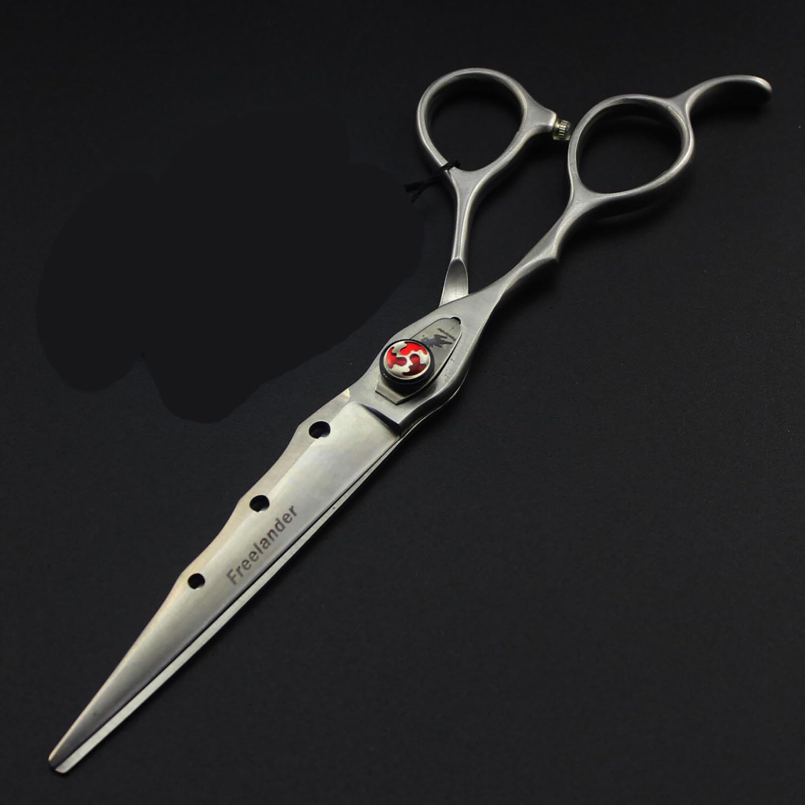 7 inch Set, Linkshänder Friseurschere Haarschere Effilierschere 7 Zoll Professionelle Scharfe Linkshänder Haarschneideschere Edelstahl Profi Salon Haar Scheren für Damen Herren