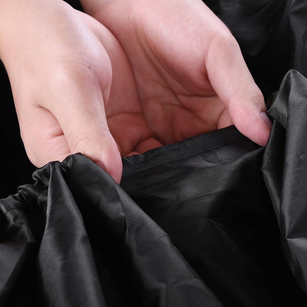 Bootsabdeckung, Bootsplane, 330X165X46 cm Größere Bootsabdeckung, 210D-Oxford-Stoff, Aufblasbare Boote, wasserdichte UV-Schutz Abdeckungen, Schwarz, Schutz Für Boote, Yacht, Schnellboot, Runabout