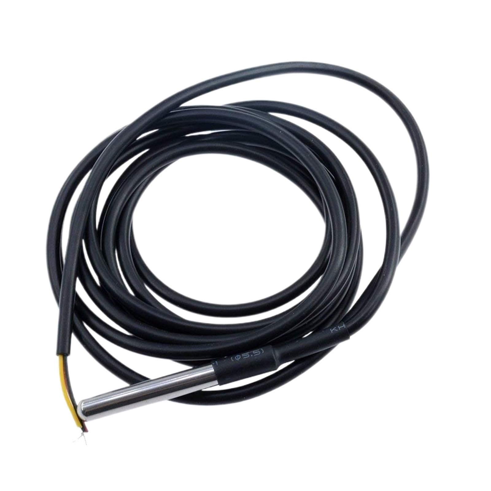 1/5 Uds DS18B20 Sensor de sonda de temperatura de rosca impermeable acero inoxidable 1/2/3/5 metros | 5m,5pcs