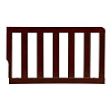Convertible Crib Toddler Guard Rail in Espresso, Converts Cribs to Toddler Beds, Solid Wood Construction