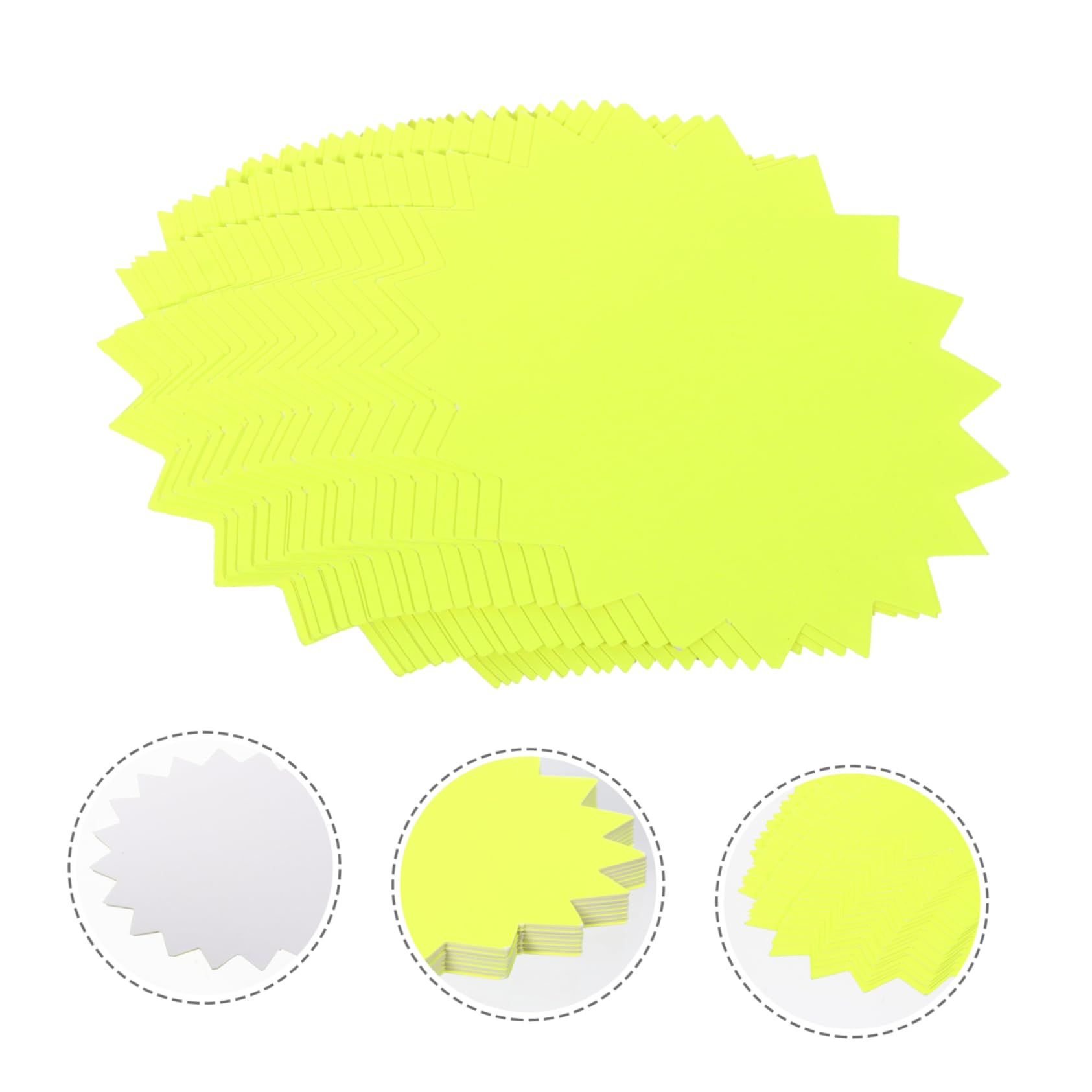 3 Set Di Etichette Adesive Fluorescenti Per Cartelli Da Vendita Al Dettaglio Etichette Di Carta Marroni Di Grandi Dimensioni 80 Pezzi * 3