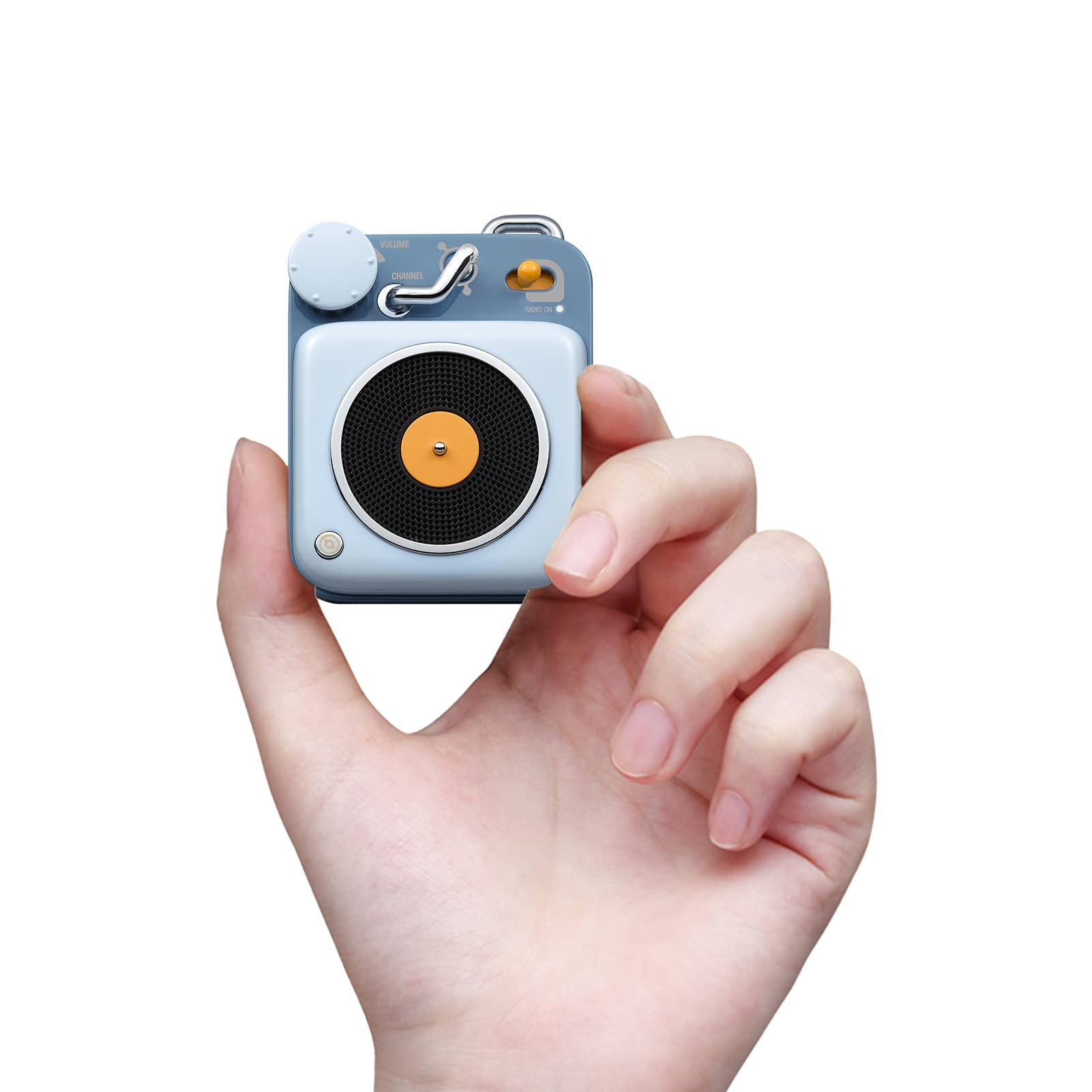 Mini Bluetooth Speaker, Muzen Button Metal 3W Portable Vintage Wireless Rechargeable High Definition
