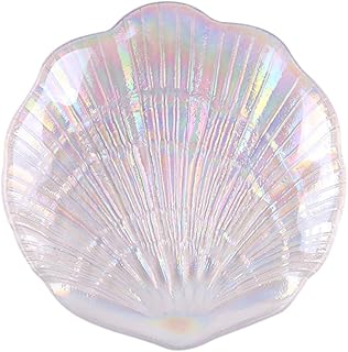 FRCOLOR Bandeja De Cerâmica Bandeja De Vidro Para Vaidade Paleta De Unhas Bandeja De Desenho Em Gel Bandeja De Esmaltes Organizador De Penteadeira Paleta De Arte De Unhas Paleta De