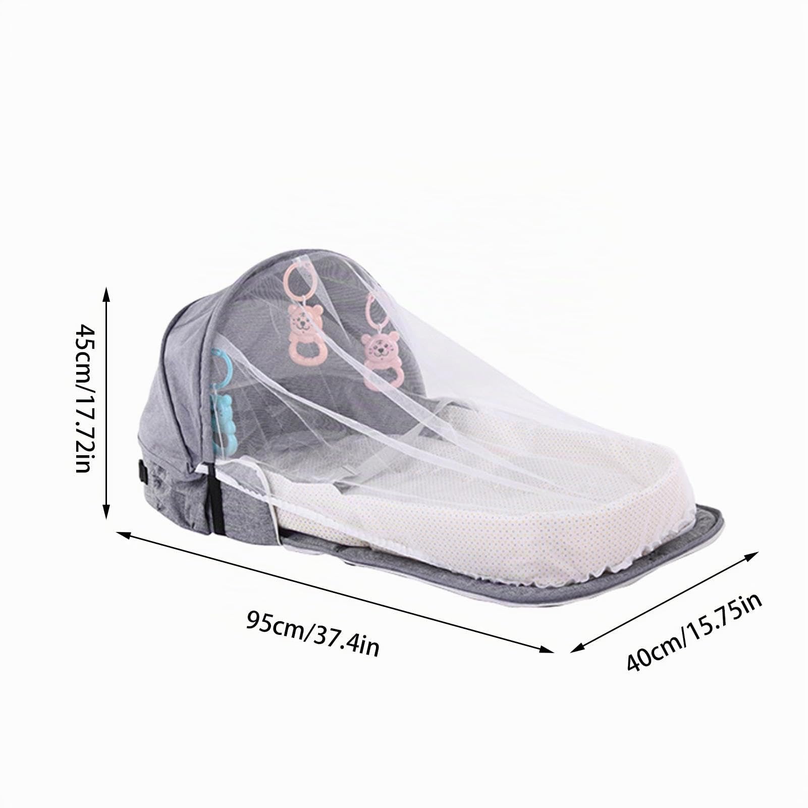 Générique Berceau de Voyage Portable,couffins Portables,Berceau Pliable avec Sac de Transport | Lit de Voyage Pliable et léger, Tente pour, Berceau pour Camping en Plein air