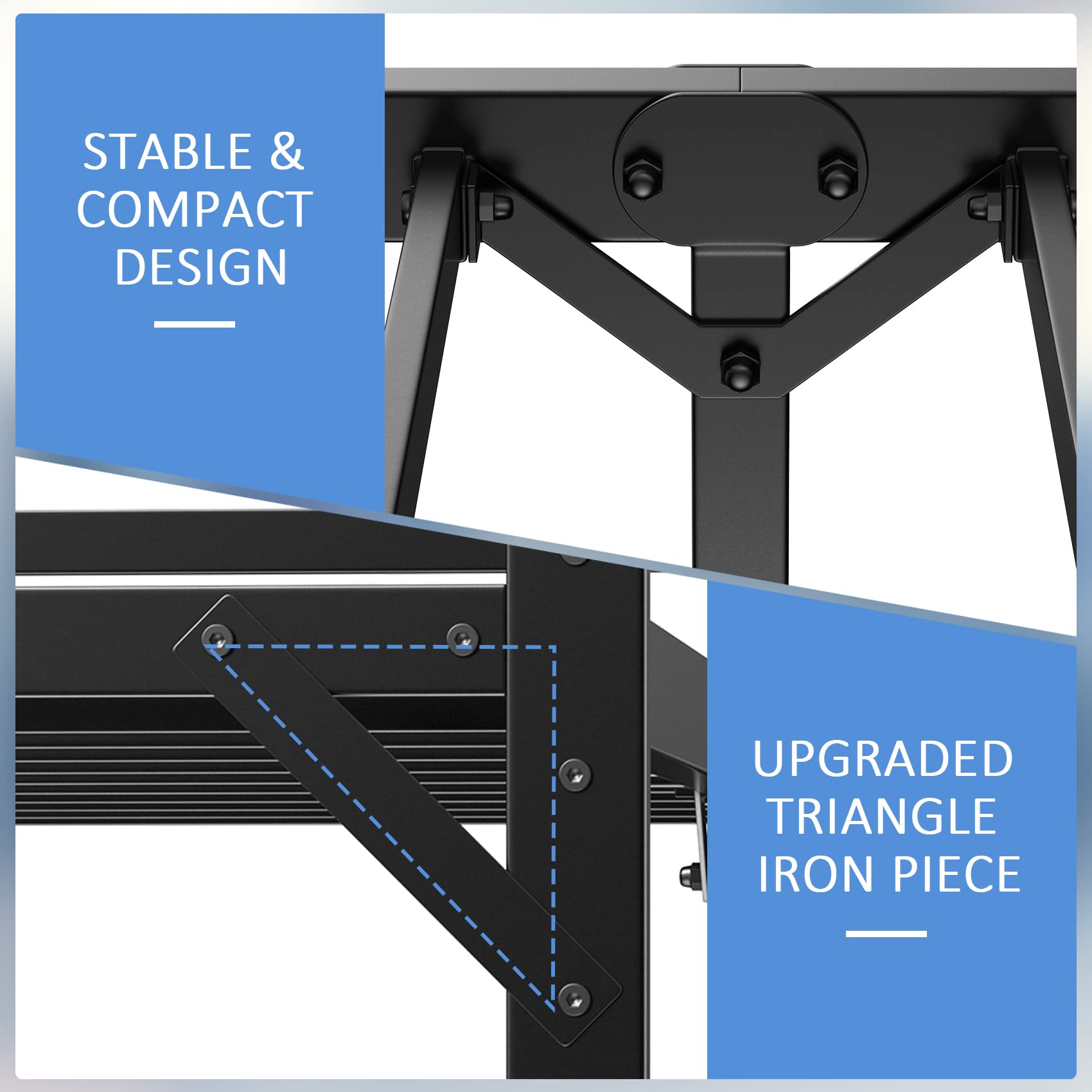 Mr IRONSTONE King Bed Frame with Headboard and Footboard, 14 Inch