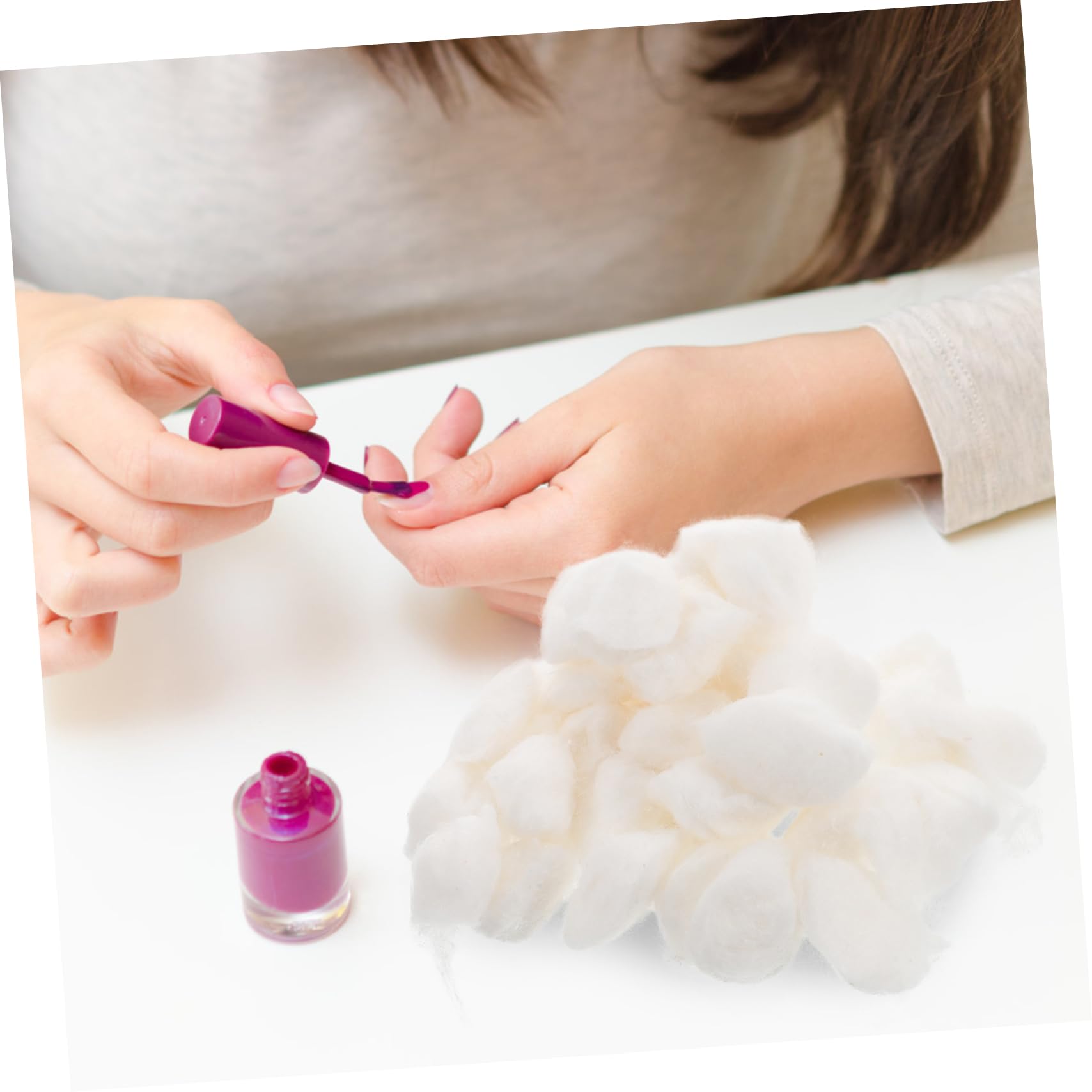 Healeved Bolitas de Algodón Puro de Color white para Desmaquillar y Cuidado de Uñas, Suaves y Absorbentes, 500g, Uso Doméstico | Suaves y Ligeras, Uso Doméstico, Formato Desechable, para Piel y Limpieza Diaria