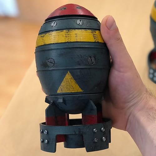Miniatura 3 de Caja de almacenamiento de bombas nucleares, decoración de escritorio de bomba nuclear, escultura de cohete de resina que se abre en 3D, modelo de