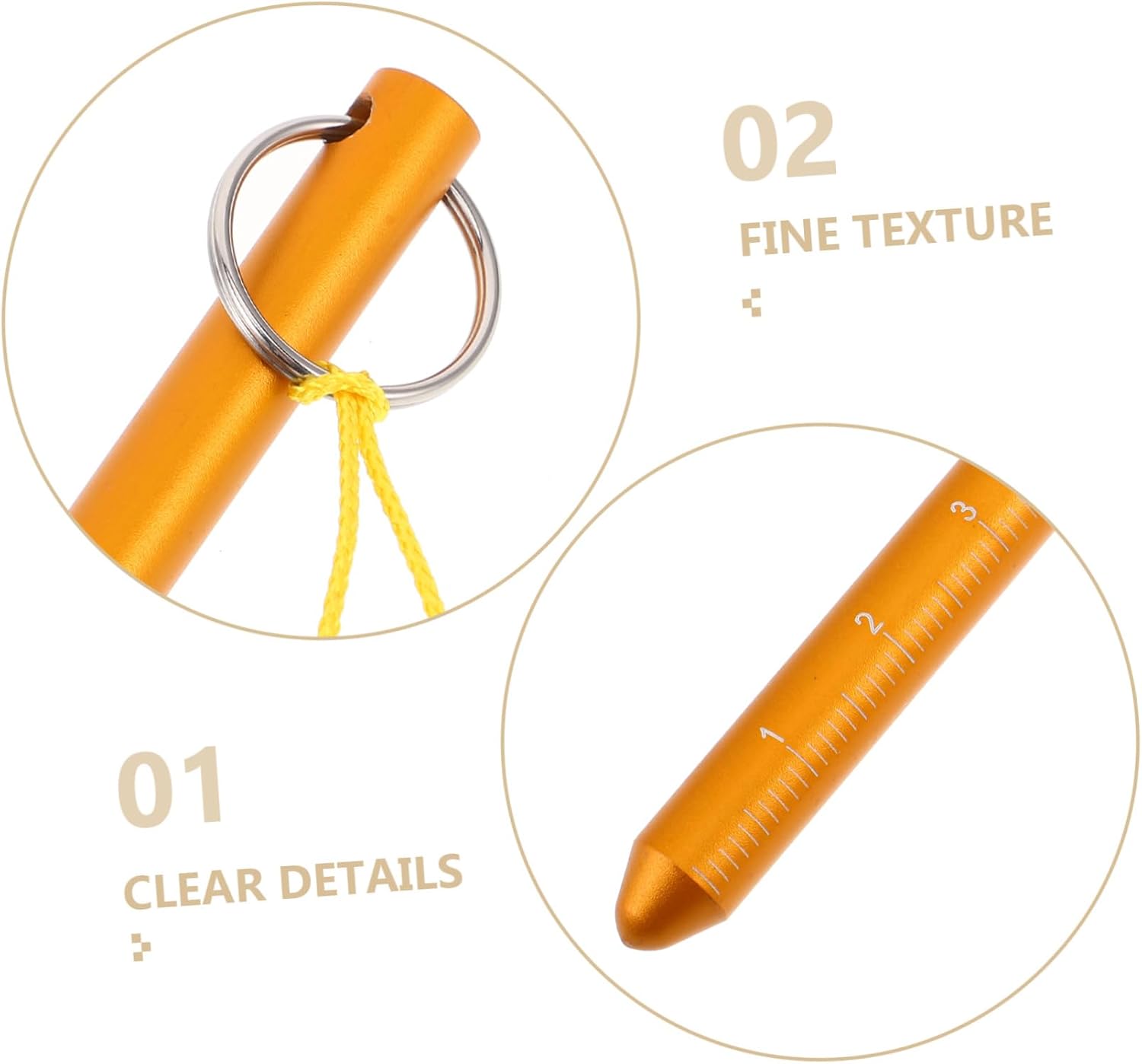KOMBIUDA Aluminum Alloy Diving Stick: Scuba Stick Pointer Lobster Tickle Pointer Tickle Tools Measurem and Underwater Shaker Noise Scuba Gear